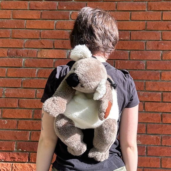 Gorilla Biscuit y2k Koala plush backpack - Picture 3 of 14